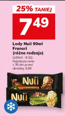 Lody Nuii (różne rodzaje) promocja w Hitpol
