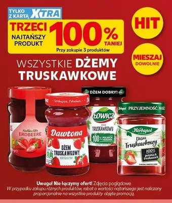 Dżem truskawkowy Łowicz promocja w Kaufland
