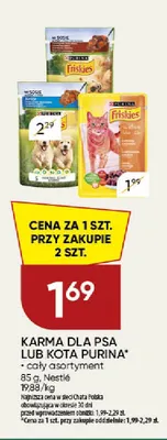 Karma dla psa lub kota Purina promocja w Chata Polska