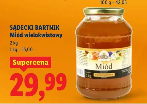 Miód wielokwiatowy promocja w Lidl