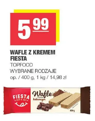Wafle z kremem Fiesta Topfood promocja w SPAR