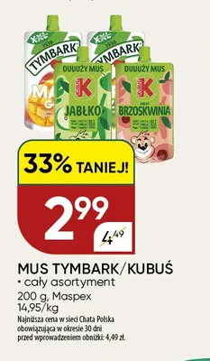 Mus Tymbark/Kubuś promocja w Chata Polska