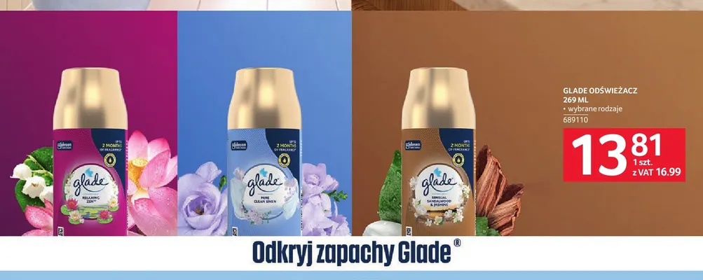 Odświeżacz powietrza Glade promocja w Selgros
