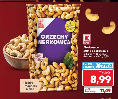 Orzechy nerkowca K-Classic promocja w Kaufland