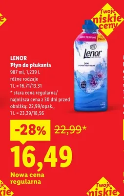 Płyn do płukania LENOR promocja w Lidl