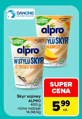 Skyr sojowy Alpro mango promocja w Carrefour