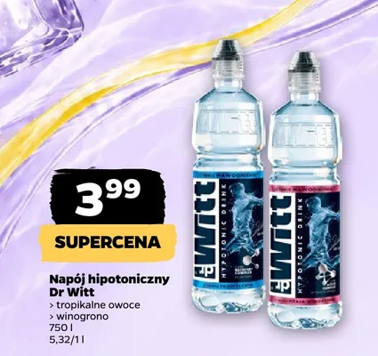Napój hipotoniczny Dr Witt winogrono promocja w Netto