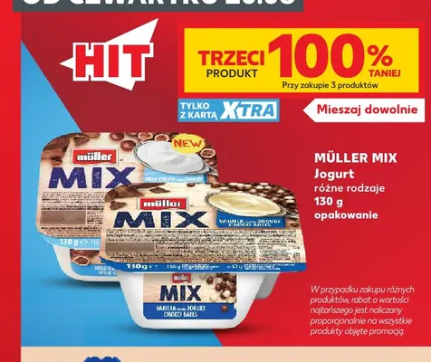 Jogurt Müller Mix promocja w Kaufland