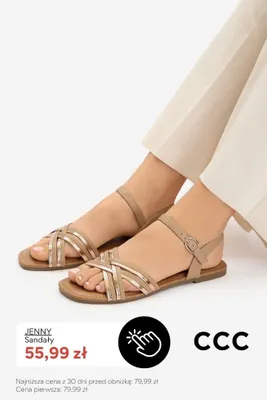 Sandały damskie Jenny promocja w CCC