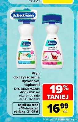 Płyn do czyszczenia dywanów Dr. Beckmann promocja w Carrefour