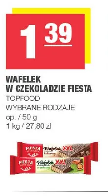 Wafelek w czekoladzie Fiesta promocja w SPAR
