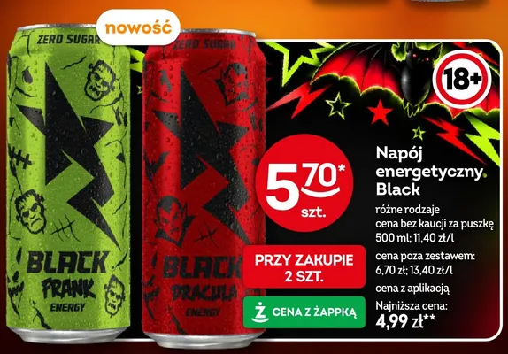 Napój energetyczny cranberry Delito promocja w Żabka