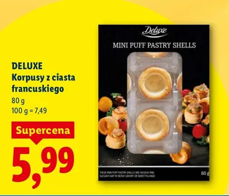 Korpusy z ciasta francuskiego promocja w Lidl