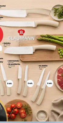 Nóż Santoku 17,5 cm Blaumann promocja w Netto