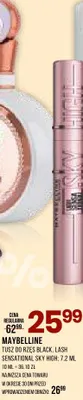 Tusz do rzęs Maybelline Sensational Sky High Lash Black promocja w Drogerie Natura