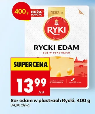 Ser edam w plastrach promocja w Biedronka