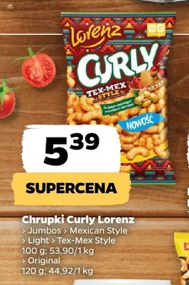 Chrupki Curly Lorenz promocja w Netto