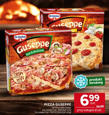 Pizza Guseppe różne rodzaje promocja w Stokrotka