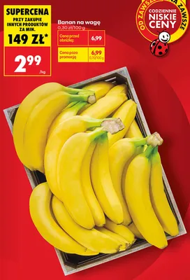 Banan na wagę promocja w Biedronka