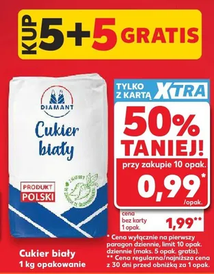 Cukier biały promocja w Kaufland