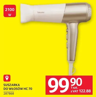 Suszarka do włosów Beurer HC70 promocja w Selgros