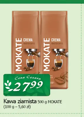 Kawa ziarnista Mokate promocja w CEZAR Delikatesy