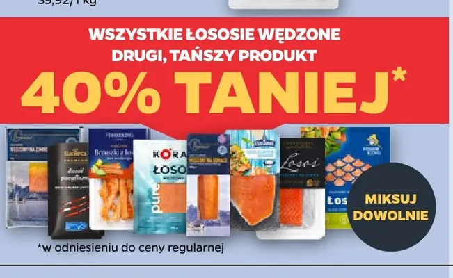 Łososie wędzone promocja w Netto