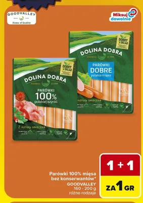 Parówki Dobre Dolina Dobra promocja w Carrefour Market
