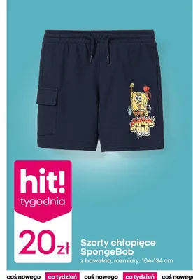 Szorty chłopięce z bawełną promocja w Pepco