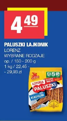 Paluszki Lajkonik Lorenz promocja w SPAR