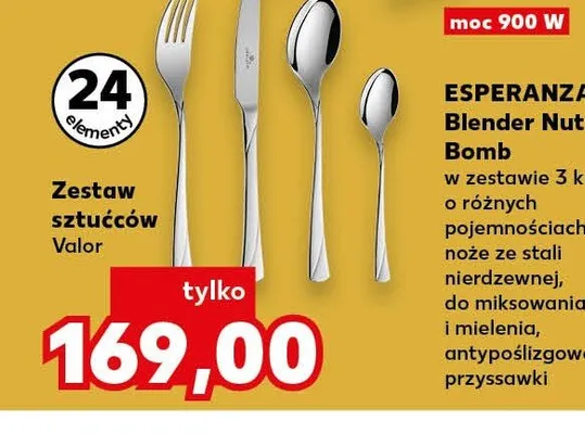 Zestaw sztućców Valor promocja w Kaufland