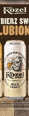 Piwo Kozel Bílý Lehký promocja w Biedronka
