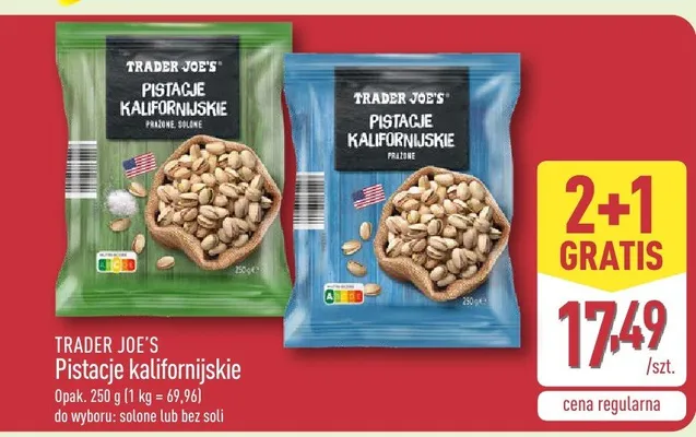 Pistacje kalifornijskie promocja w Aldi