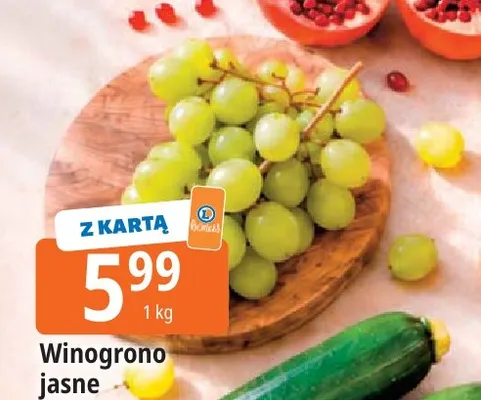 Winogrona jasne promocja w Leclerc
