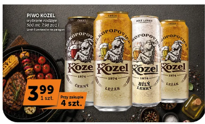 Piwo Kozel Bílý Lehký promocja w ABC