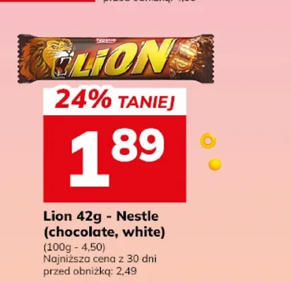 Baton Lion white Nestle promocja w Hitpol