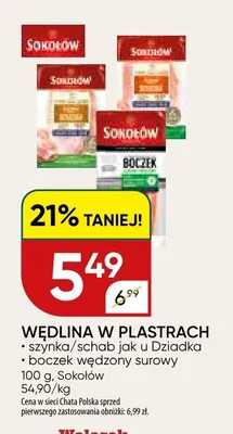 Schab jak u Dziadka w plastrach Sokołów promocja w Chata Polska