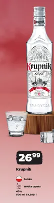 Wódka czysta Krupnik 40% promocja w Netto