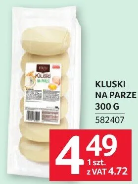 Kluski na parze 300 g promocja w Selgros