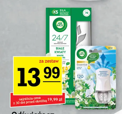 Zestaw odświeżacz elektryczny + zapas Air Wick promocja w Gram Market