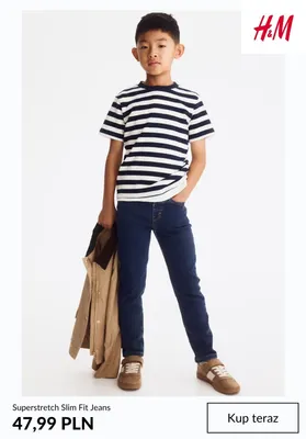 Jeansy Superstretch Slim Fit H & M promocja w H&M