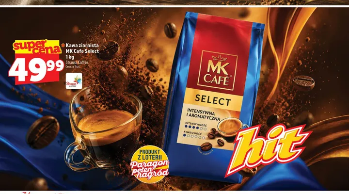 Kawa ziarnista MK Cafe Select promocja w TOPAZ