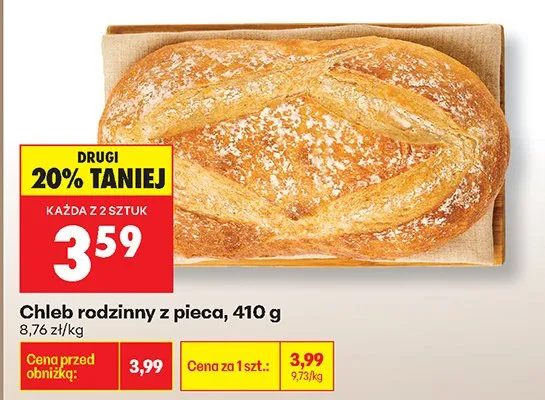 Chleb rodzinny z pieca promocja w Biedronka
