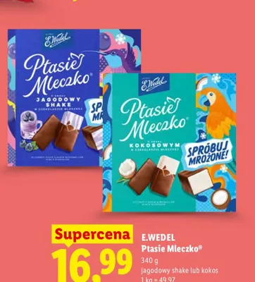 Pianki Ptasie Mleczko kokosowe E.Wedel promocja w Lidl