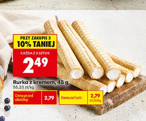 Rurka z kremem promocja w Biedronka