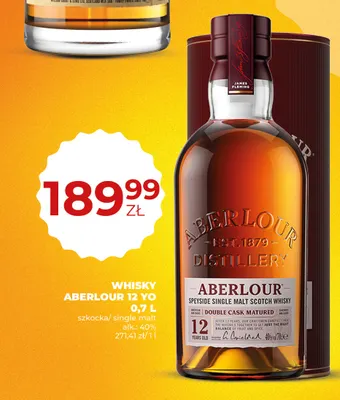 Whisky Aberlour 12 YO promocja w Duży Ben