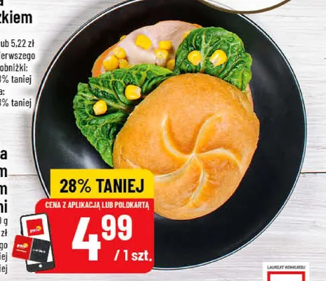 Kanapka z kurczakiem wędzonym i warzywami promocja w POLOmarket