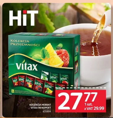Kolekcja herbat Vitax 90 kopert promocja w Selgros