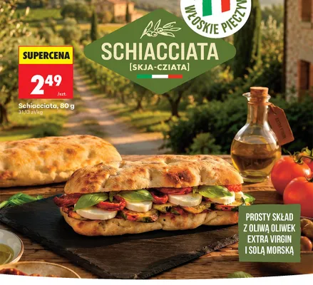 Bułka Schiacciata promocja w Biedronka