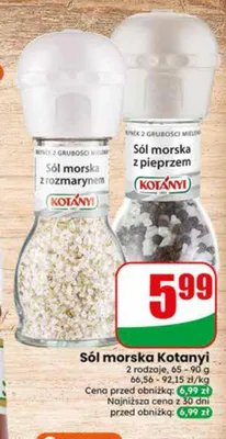 Sól morska z pieprzem Kotányi promocja w Dino